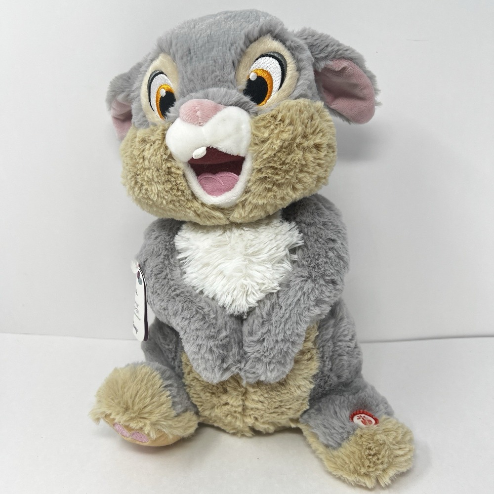Disney Hallmark Thumpin‎ Thumper Bunny Plush Animated Talks and Moves Paw 11" in